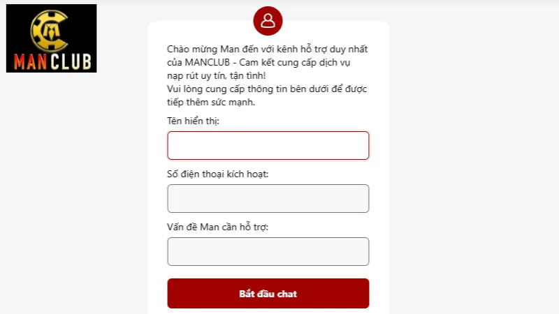Liên hệ qua live chat trên website
