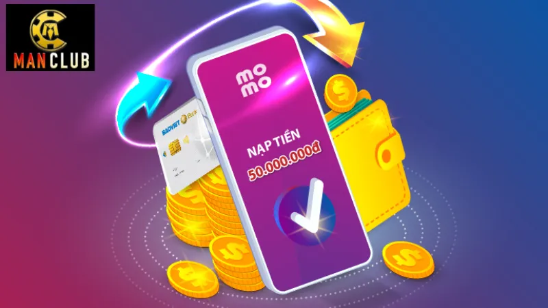 Phương thức nạp tiền manclub qua ví điện tử