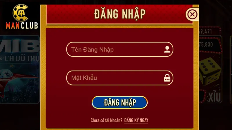 Đăng nhập Manclub với những bước đơn giản